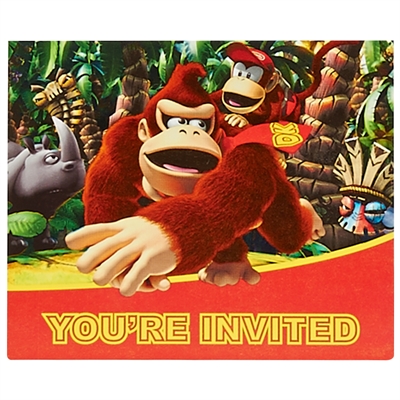 Donkey Kong Invitations (8)
