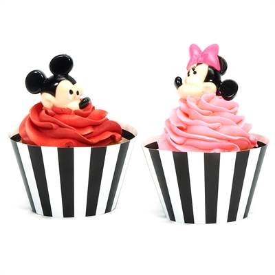 Disney Mickey & Minnie Mouse Cupcake Wrapper & Pick Kit