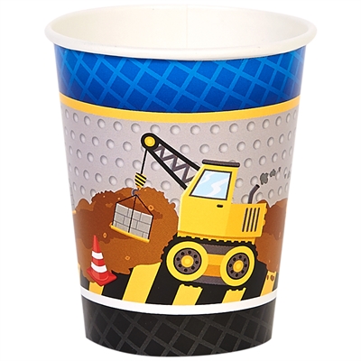 Construction Party 9oz Paper Cups (8)