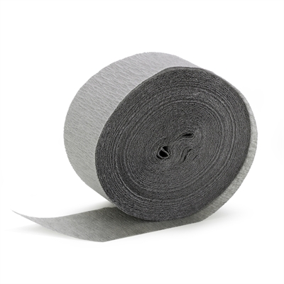 Silver Grey Crepe Paper