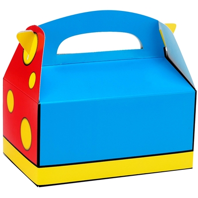 Blue, Red and Yellow Empty Favor Boxes (4)