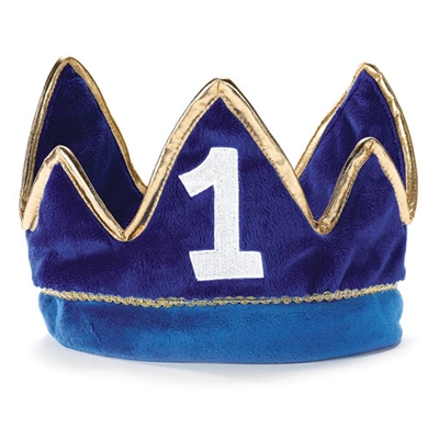 Lil' Prince 1st Birthday Plush Crown