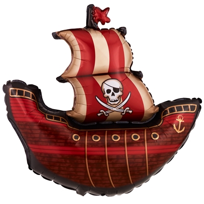 Pirate Ship Shape 40'' Jumbo Foil Balloon