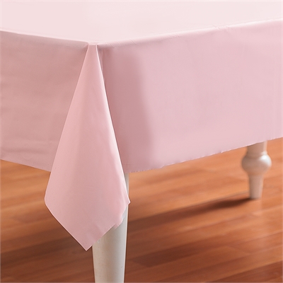 Light Pink Plastic Tablecover
