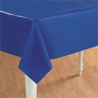Blue Plastic Tablecover