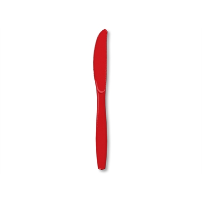 Red Plastic Knives (24)