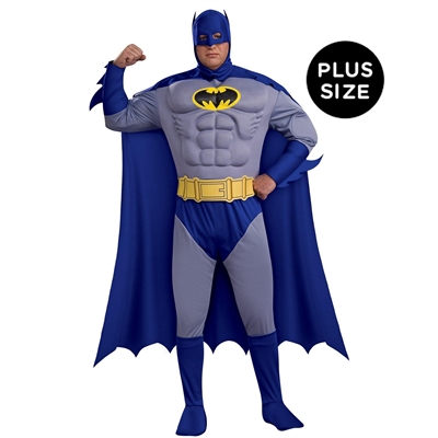 Batman Brave & Bold Deluxe Muscle Chest Adult Plus Costume