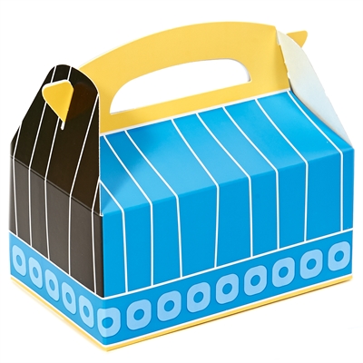 Blue, Black and Yellow Empty Favor Boxes (4)