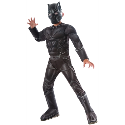 Marvel's Captain America: Civil War Kids Black Panther Deluxe Muscle Chest Costume