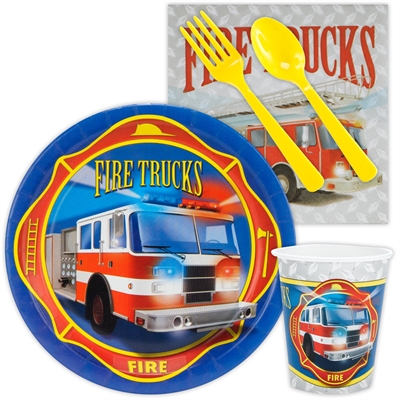 Fire Trucks Snack Party Pack