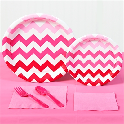 Pink Chevron Party Pack