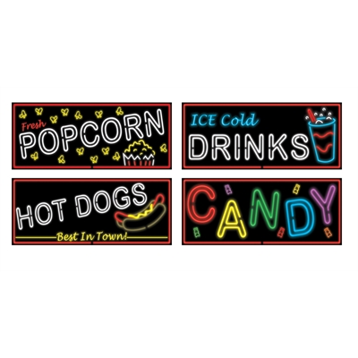 Neon Food Sign Cutouts