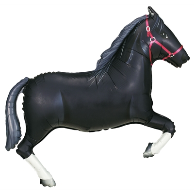 Black Horse Jumbo Foil Balloon