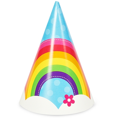Rainbow Wishes Cone Hats (8)