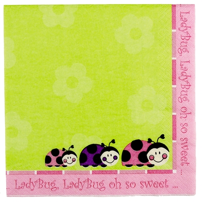LadyBugs: Oh So Sweet Lunch Napkins (16)