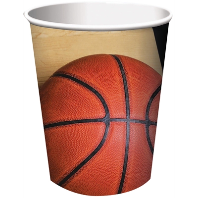 Basketball Fan 9 oz. Paper Cups (8)