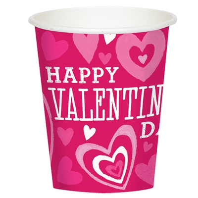Valentines Day 9 oz. Paper Cups (8)