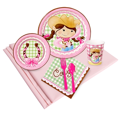 Pink Cowgirl Party Pack for 24