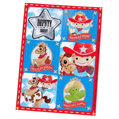 Cowboy Sticker Sheets (4)