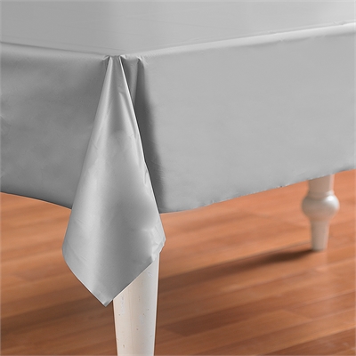 Silver Plastic Tablecover