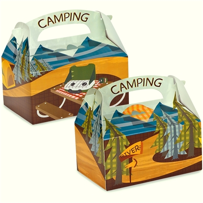 Let's Go Camping Empty Favor Boxes