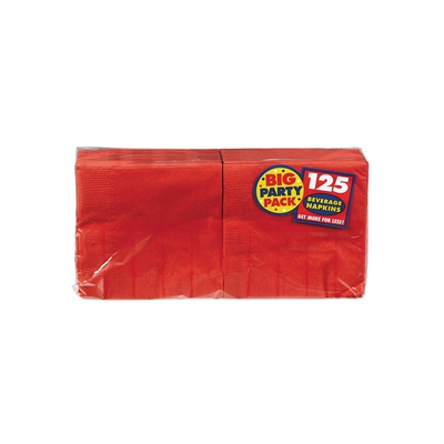 Apple Red Beverage Napkins (125)