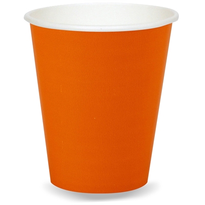 Orange 9 oz. Paper Cups (24)