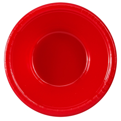 Red Plastic Bowls (20)