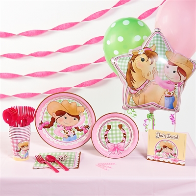 Pink Cowgirl Basic Party Pack