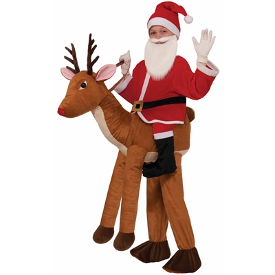 Santa Ride a Reindeer Child Costume One-Size