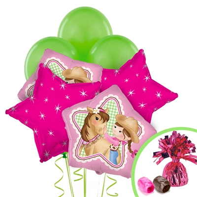 Pink Cowgirl Balloon Bouquet