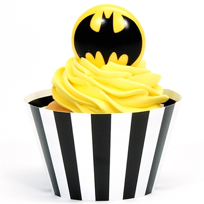 Batman Cupcake Wrapper & Pick Kit