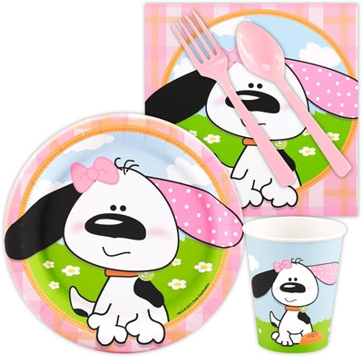 Playful Puppy Pink Snack Party Pack