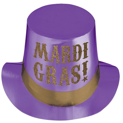 Mardi Gras Foil Party Adult Hat