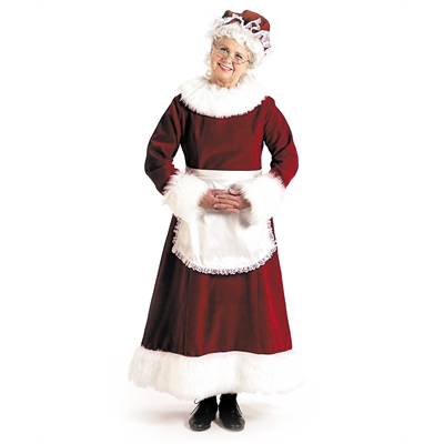 Mrs. Claus Dress Adult Costume