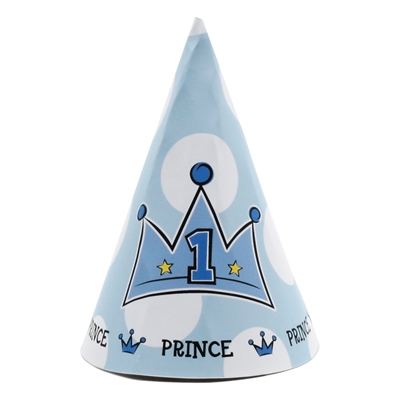 Lil' Prince 1st Birthday Party Hats (8)
