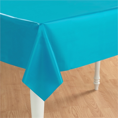 Turquoise Plastic Tablecover