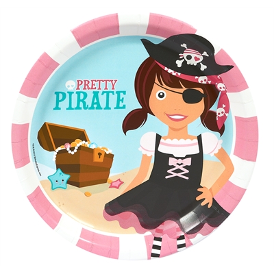Pretty Pirates Party Dinner Plates (8)