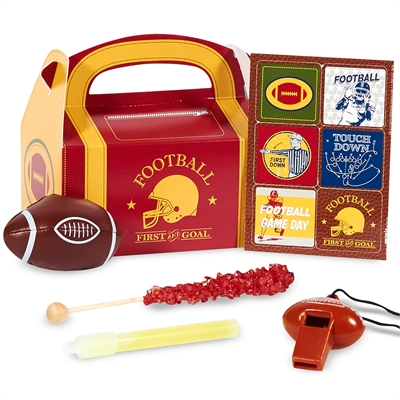 Football Game Time Filled Party Favor Box