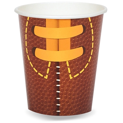 Football Game Time 9 oz. Cups (8)