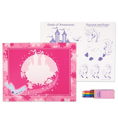Enchanted Unicorn Activity Placemat Kit for 4