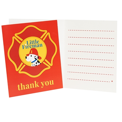 Little Fireman Thank-You Notes (8)