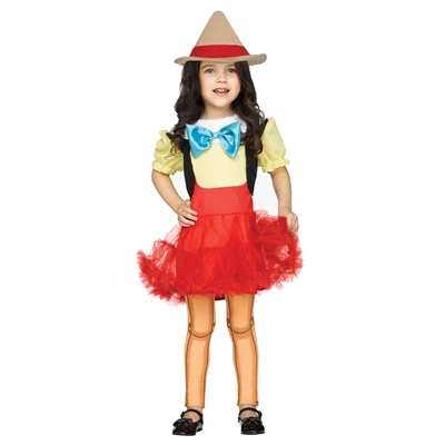 Wooden Girl Doll Toddler Costume