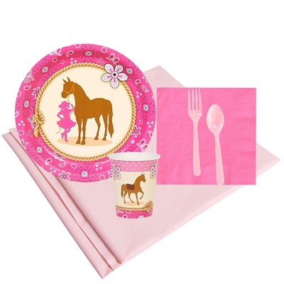Western Cowgirl 8 Guest Party Pack