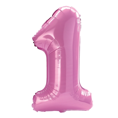 #1 Pink Jumbo Foil Balloon