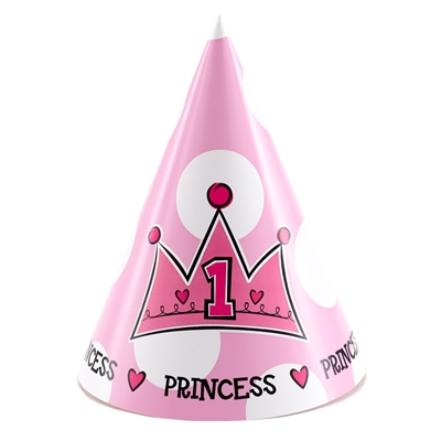 Lil' Princess 1st Birthday Cone Hats (8)