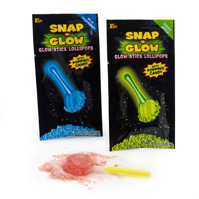 Snap 'N Glow Lollipops with Popping Candy (8)