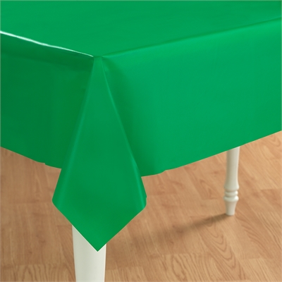 Green Plastic Tablecover