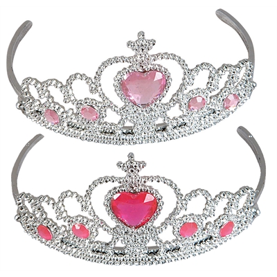 Tiara with Pink Heart Jewel