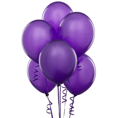 Purple Latex Balloons (6)